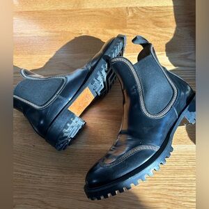 Men’s Versace Black Leather Ankle Boots